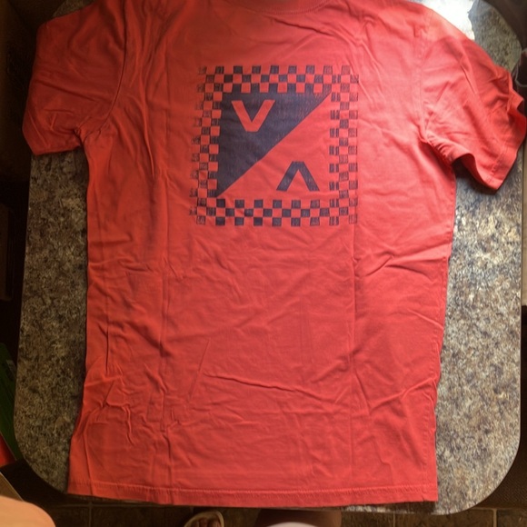 RVCA Men’s M Orange Graphic Standard Tee Shirt - Picture 2 of 3